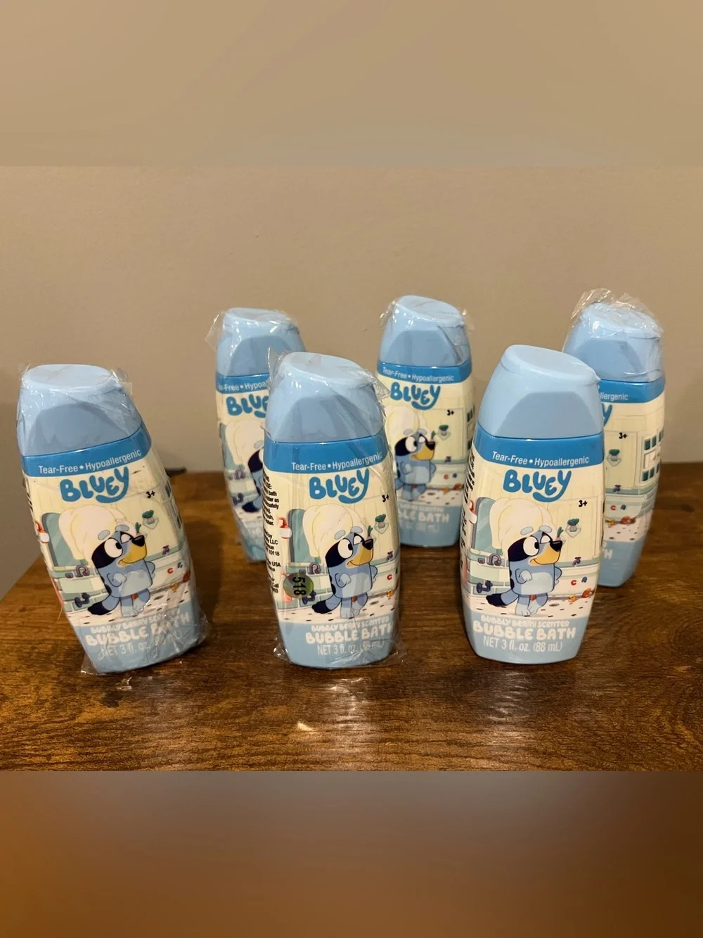 6 Kids Bubble Bath - Blue (Hypoallergenic)